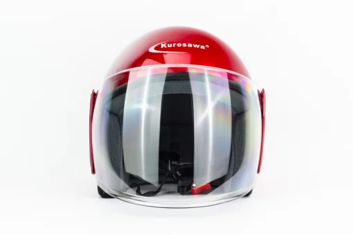 Шлем открытый U-122 M, красный глянец, ШОЛОМИ, YQ-360461