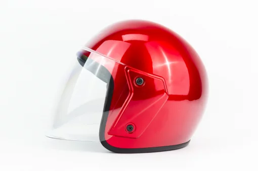 Шлем открытый U-122 M, красный глянец, ШОЛОМИ, YQ-360461