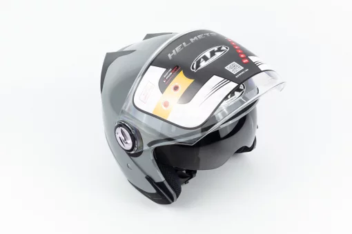 Шолом відкритий з окулярами AK-720, сірий "MONDSTEIN GREY", ШОЛОМИ, YQ-330981