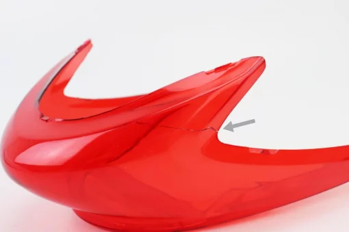 УЦІНКА Yamaha JOG SA-36J/39J "скло"-стопа, червоне (тріщина, див. фото), пластик-J, YQ-329854