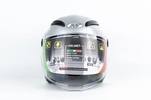 Шлем открытый с очками МТ 606 L, серый, ШОЛОМИ, YQ-360504