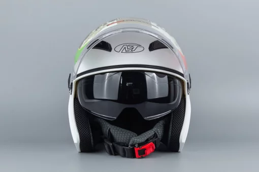 Шлем открытый с очками МТ 606 S, белый, ШОЛОМИ, YQ-360503