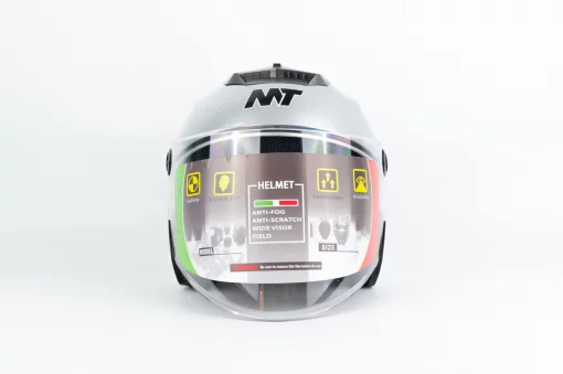 Шлем открытый с очками МТ 858 S, серый, ШОЛОМИ, YQ-360509