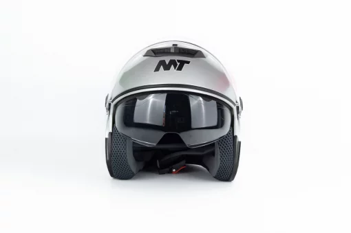 Шлем открытый с очками МТ 858 S, серый, ШОЛОМИ, YQ-360509