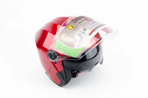 Шлем открытый с очками МТ 858 S, красный, ШОЛОМИ, YQ-360512