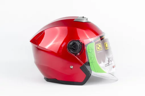 Шлем открытый с очками МТ 858 S, красный, ШОЛОМИ, YQ-360512