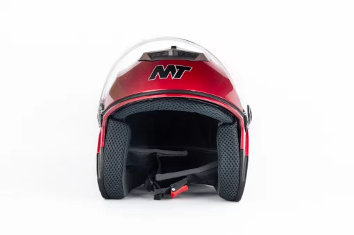 Шлем открытый с очками МТ 858 S, красный, ШОЛОМИ, YQ-360512
