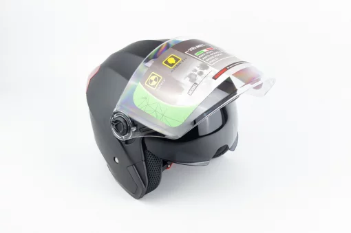 Шлем открытый с очками МТ 858 S, чёрный матовый, ШОЛОМИ, YQ-360511