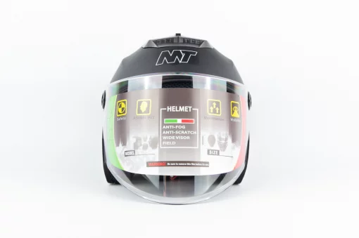 Шлем открытый с очками МТ 858 S, чёрный матовый, ШОЛОМИ, YQ-360511