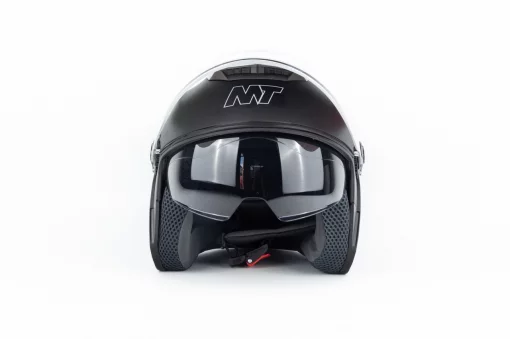 Шлем открытый с очками МТ 858 S, чёрный матовый, ШОЛОМИ, YQ-360511