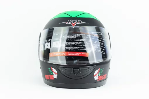 Шолом інтеграл BLD-825A S (55-56см), чорно-зелений "хижак" мат, ШОЛОМИ, YQ-360601