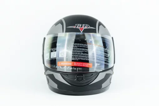 Шлем интеграл BLD-825A S (55-56см), чёрно-серый мат, ШОЛОМИ, YQ-360498