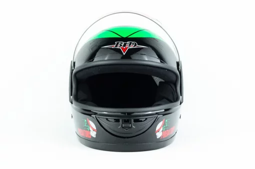 Шлем интеграл BLD-825A XS (53-54см), чёрно-зелёный "хищник", ШОЛОМИ, YQ-330031