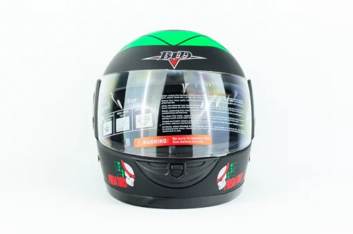 Шлем интеграл BLD-825A XS (53-54см), чёрно-зелёный "хищник" мат, ШОЛОМИ, YQ-330241