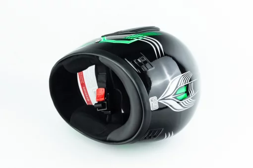 Шлем интеграл BLD-825A XS (53-54см), чёрно-салатовый, ШОЛОМИ, YQ-330135