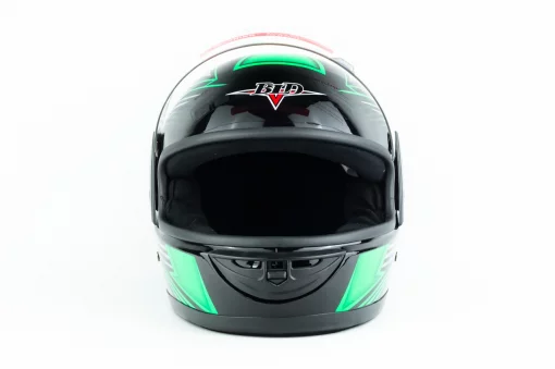 Шлем интеграл BLD-825A XS (53-54см), чёрно-салатовый, ШОЛОМИ, YQ-330135