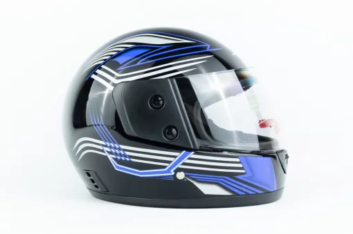 Шлем интеграл BLD-825A XS (53-54см), чёрно-синий, ШОЛОМИ, YQ-330562