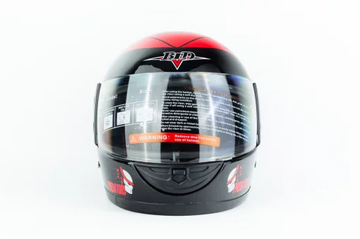 Шлем интеграл BLD-825A XS (53-54см), чёрно-красный "хищник", ШОЛОМИ, YQ-330036