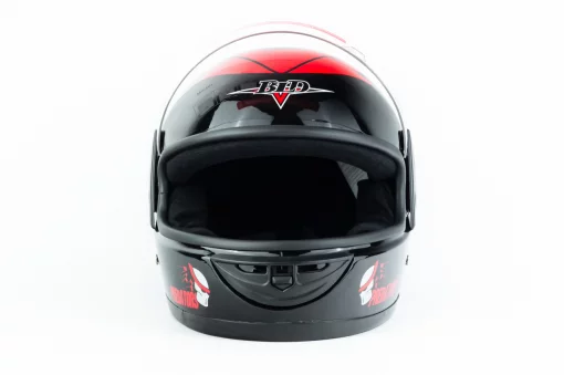 Шлем интеграл BLD-825A XS (53-54см), чёрно-красный "хищник", ШОЛОМИ, YQ-330036