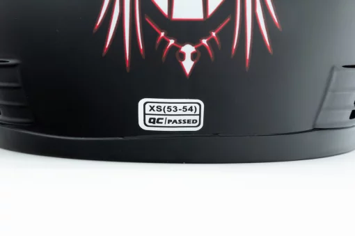 Шлем интеграл BLD-825A XS (53-54см), чёрно-красный "хищник", ШОЛОМИ, YQ-330036