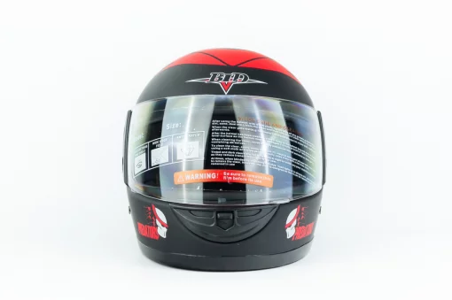 Шолом інтеграл BLD-825A XS (53-54см), чорно-червоний "хижак" мат, ШОЛОМИ, YQ-330561