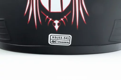 Шолом інтеграл BLD-825A XS (53-54см), чорно-червоний "хижак" мат, ШОЛОМИ, YQ-330561