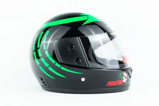 Шолом інтеграл BLD-825A М (57-58см), чорно-зелений "хижак", ШОЛОМИ, YQ-330466