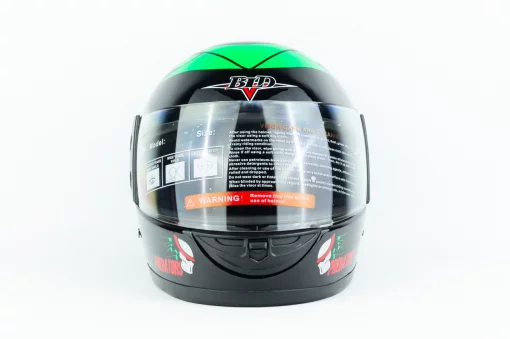 Шолом інтеграл BLD-825A М (57-58см), чорно-зелений "хижак", ШОЛОМИ, YQ-330466