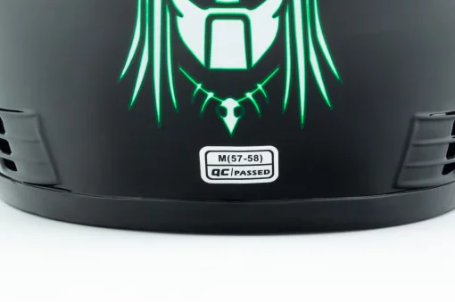 Шолом інтеграл BLD-825A М (57-58см), чорно-зелений "хижак", ШОЛОМИ, YQ-330466