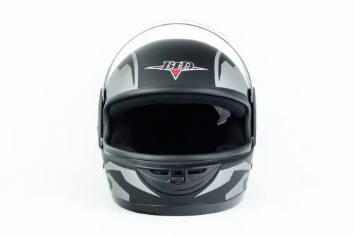 Шлем интеграл BLD-825A М (57-58см), чёрно-серый мат, ШОЛОМИ, YQ-360305