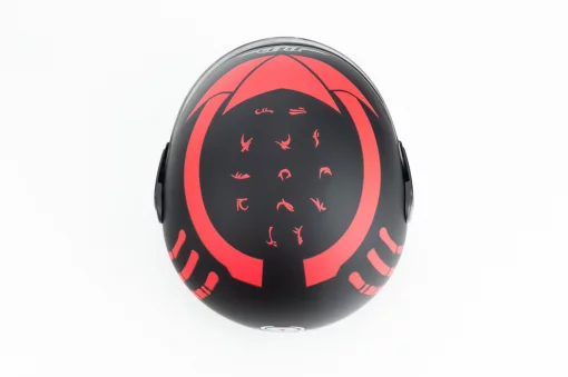 Шолом інтеграл BLD-825A М (57-58см), чорно-червоний "хижак" мат, ШОЛОМИ, YQ-330467