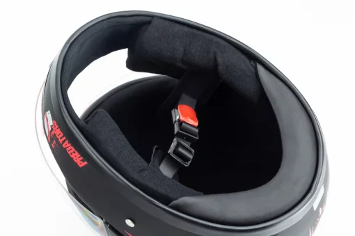 Шолом інтеграл BLD-825A М (57-58см), чорно-червоний "хижак" мат, ШОЛОМИ, YQ-330467