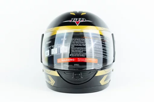 Шолом інтеграл BLD-825B М (57-58см), чорно-золотистий, ШОЛОМИ, YQ-330458