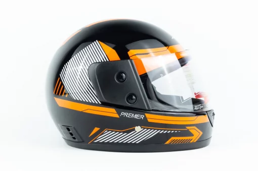 Шлем интеграл BLD-825B М (57-58см), чёрно-оранжевый, ШОЛОМИ, YQ-330465