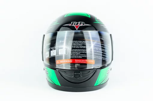 Шлем интеграл BLD-825B М (57-58см), чёрно-салатовый, ШОЛОМИ, YQ-330460