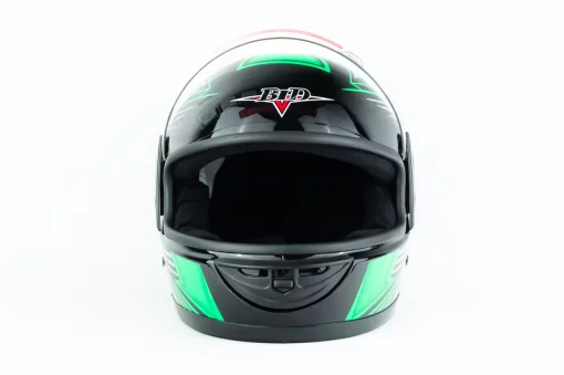 Шлем интеграл BLD-825B М (57-58см), чёрно-салатовый, ШОЛОМИ, YQ-330460