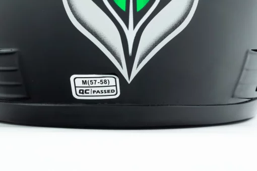 Шлем интеграл BLD-825B М (57-58см), чёрно-салатовый, ШОЛОМИ, YQ-330460