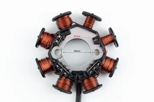 Статор магнето (генератора) Honda DIO AF34/35 (8 катушек разъем "мама 3"), YQ-363598