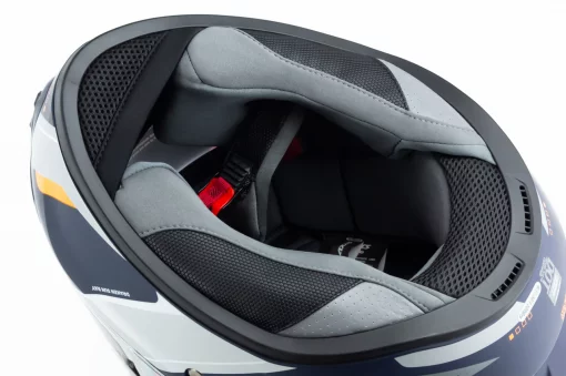 Шолом інтеграл (стандарт DOT/ECE) DRAKEN SUNRAY М (57-58см), синьо-помаранчевий мат, ШОЛОМИ, YQ-360573