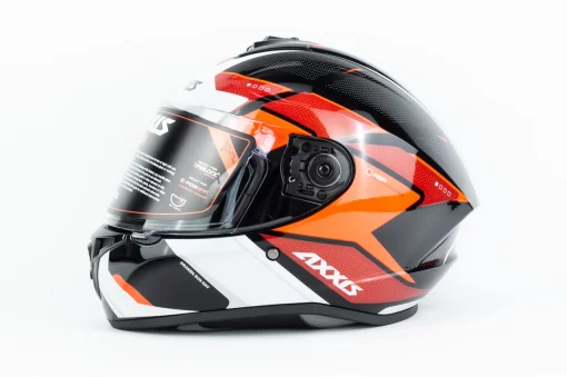 Шолом інтеграл (стандарт DOT/ECE) DRAKEN SUNRAY М (57-58см), чорно-червоний, ШОЛОМИ, YQ-360570