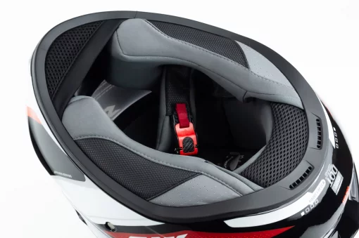 Шолом інтеграл (стандарт DOT/ECE) DRAKEN SUNRAY М (57-58см), чорно-червоний, ШОЛОМИ, YQ-360570