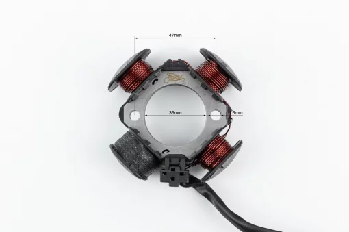 Статор магнето (генератора) Suzuki AD50 (4 катушки разъем "мама 2+1"), YQ-331100