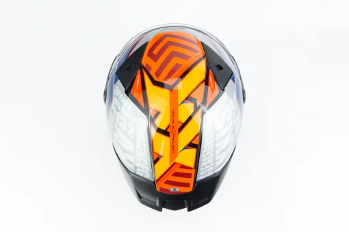 Шлем интеграл (стандарт DOT/ECE) FENIX ESSENCE М (57-58см), чёрно-оранжевый, ШОЛОМИ, YQ-360591