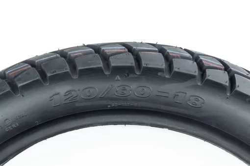 Шина 120/80-18 бескамерная, шипованная STREET ENDURO SB-117, ШИНИ, YQ-353027