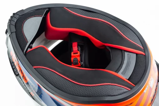 Шлем интеграл (стандарт DOT/ECE) FENIX ESSENCE S (55-56см), чёрно-оранжевый, ШОЛОМИ, YQ-360590