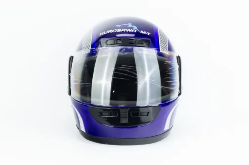 Шлем интеграл HF-101 M, сине-серый Q233-BL, ШОЛОМИ, YQ-360521