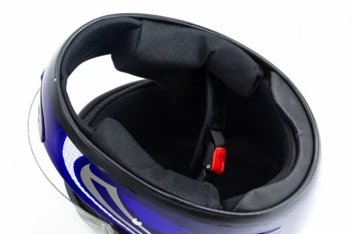 Шлем интеграл HF-101 M, сине-серый Q233-BL, ШОЛОМИ, YQ-360521