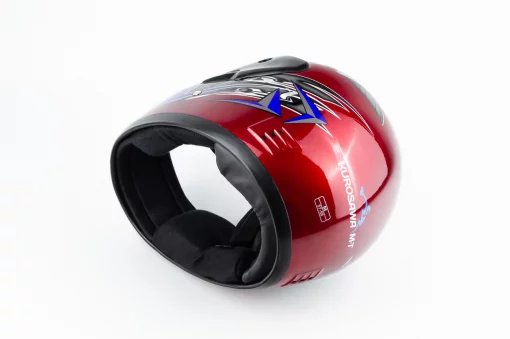 Шлем интеграл HF-101 M, красный с рисунком Q23-R, ШОЛОМИ, YQ-330654