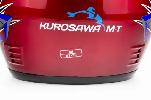 Шлем интеграл HF-101 M, красный с рисунком Q23-R, ШОЛОМИ, YQ-330654