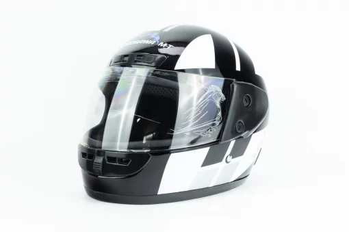 Шолом інтеграл HF-101 M, чорно-білий Q237-W, ШОЛОМИ, YQ-360555